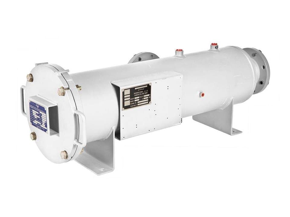 Horizontal filter water separator vessel